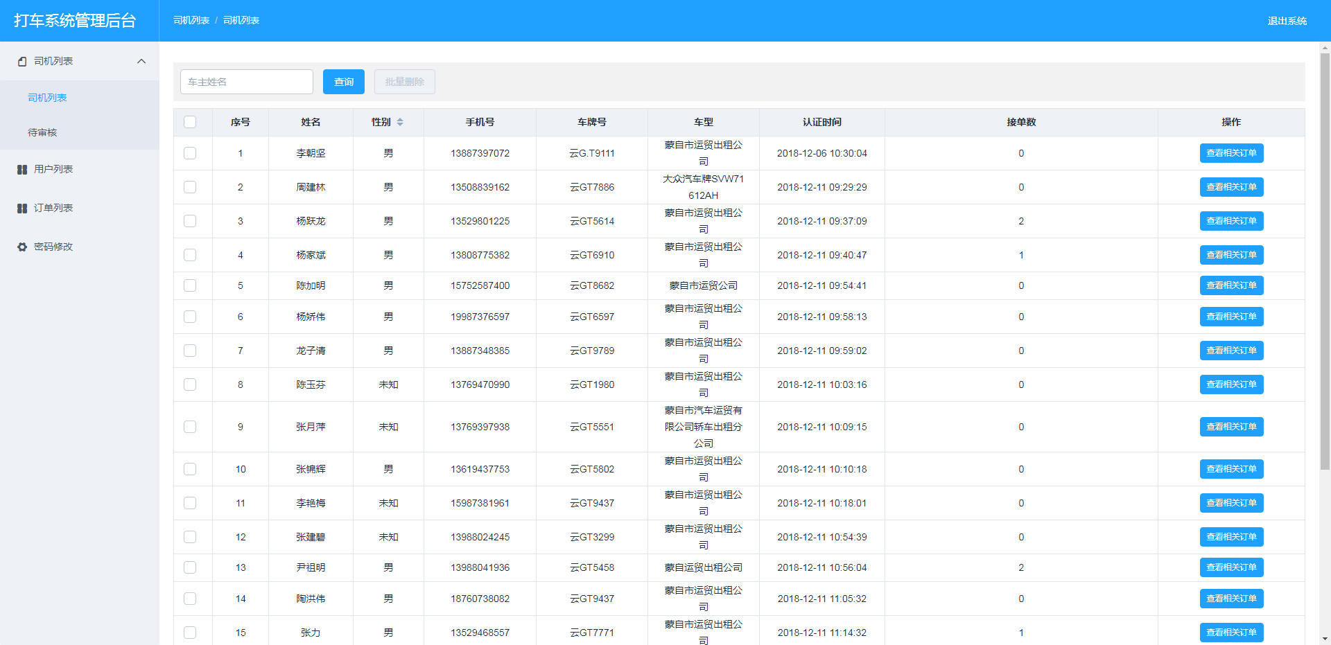 【互联网H5网约车系统】2020首发H5打车系统包含乘客H5网站端与司机H5网页端源码插图(5)